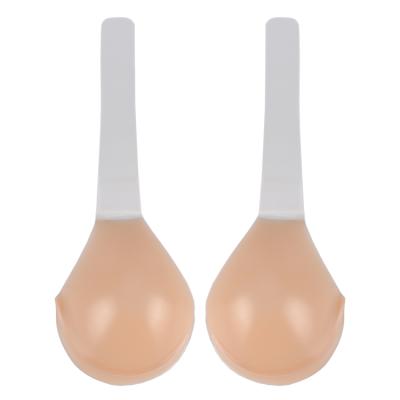 China 2021 New Design Pump Lift Up Strapless Backless Nipple Cover Reusable Self Adhesive Lift Up Bra Silicone Seamless Bras for sale