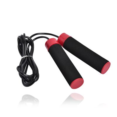 China PVC Fitness Slimming Rope Jumping Grip With Heavy Weighted Iron Weighting Jump Rope for sale