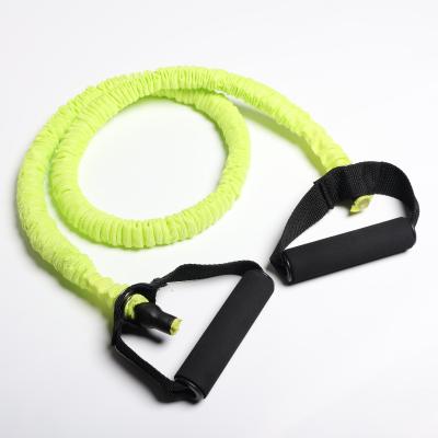 China Chinese factory direct selling high quality home exercise yoga props resistance bands with handles for sale