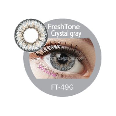 China Best Design FreshTone Jupiter Crystal Gray Plano Contact Lenses at Affordable Price FTCL for sale