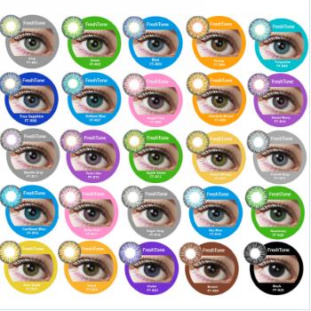 China HEMA FreshTone 14.5mm Soft Romance 1/2 /3 Tone Cosmetic Contact Lens With Low Price From South Korea for sale