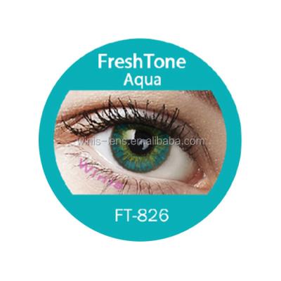 China Freshtone 14.5mm Diameter Soft Contact Lenses Hardness Non Prescription Colored Lens FTCL for sale