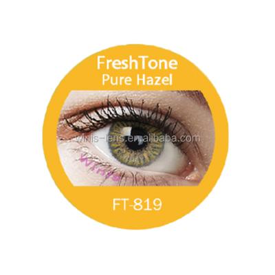 China FreshTone Blends Tone 3 Pure Beautiful Hazel Eyes Color Cosmetic Contact Lens For 6 Months Using FTCL Cycle for sale