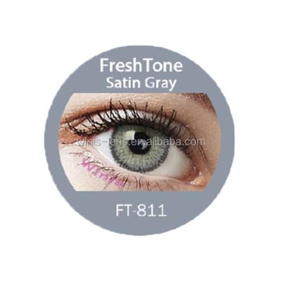 China Make eyes charming FreshTone best selling premium cheap satin gray premium hazelnut colored contact lens from south korea for sale