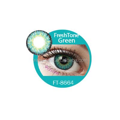 China Monthly Using 14.5mm Green Color Ft-8664 Cosmetic Contact Lenses From South Korea FTCL for sale