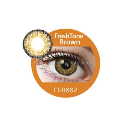 China HEMA Glamorous Freshtone Bonita Brown Color Cosmetic Contact Lenses for sale