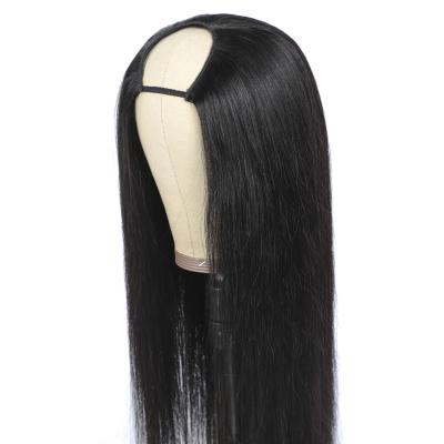 China Body Wave/Straight/Kinkycurly/Straight Body Wave U Part Wig Peruvian Loose Density Wholesale 10A 150% 180% 24 Inches None Lace Wig Virgin Hair Wigs For African Women for sale