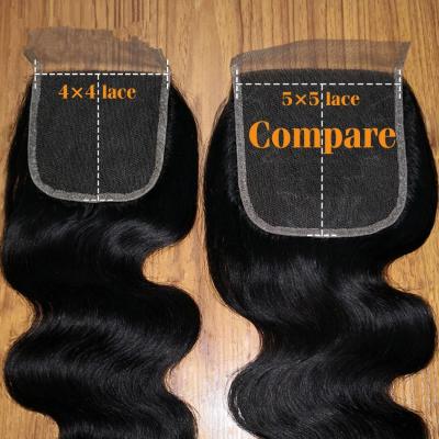 China 100% Swiss Remy Human Hair 6X6 HD Full Lace Frontal Closure Seller Pre Plucked Transparent Indian Straight Midum Brown/Middle Part With Baby Hair for sale