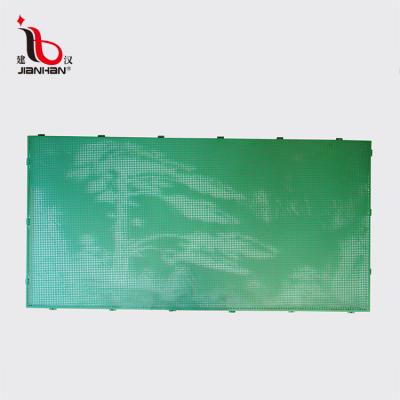 China Other Design Carving New Rectangular Green Perforated Sheet Customized Aluminum Punching Plate for sale