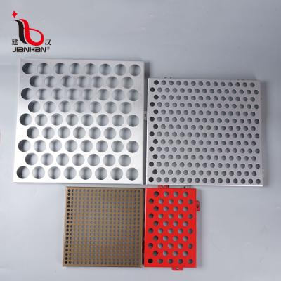 China Customized Perforated Modern Perforated Aluminum Curtain Wall Exterior Wall Decoration Cut Out Hollow Perforated Aluminum Sheet Plate for sale