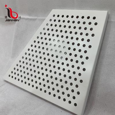 China Modern office building curtain wall panel material perforated wall panel exterior wall aluminum construction white cladding for sale