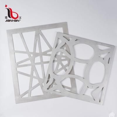 China Modern Waterproof Exterior Wall Panel Silver Color Aluminum Plate Laser Cut Decorative Metal Carved Panels for sale