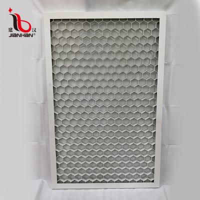 China Indoor Decorative Honeycomb Ceilings Hotel Metal Ceiling Panel Honeycomb Shape Manufacturing Aluminum Ceiling Design for sale