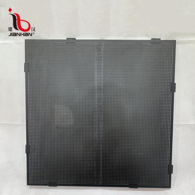 China Modern Decorative Design Suspended Perforated Aluminum Metal Ceiling Tile False Ceiling System Panel for sale