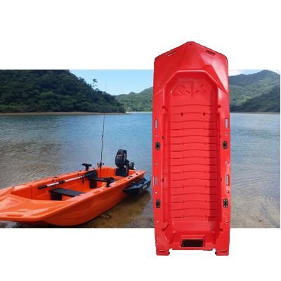 China KUDO OUTDOOR 3M Length Cheap Plastic Fishing Fishing Rotomolded Polyethylene Boats For Sale for sale