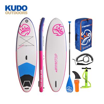 China 2018 High Quality Watersports OEM Inflatable Double Wall Point Korean Drop Up Paddle Board SUP Stand for sale