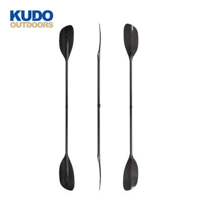 China Carbon Fiber KUDO OUTDOOR China Manufacture Carbon Rimtex Lean Shaft Kayak Paddle Whitewater for sale