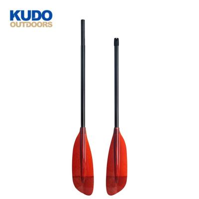 China KUDO OUTDOOR Red Color White Water Kayak Paddle Length Unisex Convenient Adjuster For Kayaking for sale