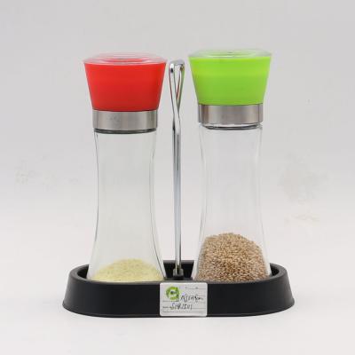 China CLASSIC Glass Spice Grinder Spice Grinder with Plastic Holder for Kitchen for sale