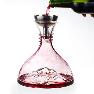 China New Design Classic/Postmodern Hand Blown Wine Decanter Crystal Glass Wine Bottle For Home Bars Restaurants for sale