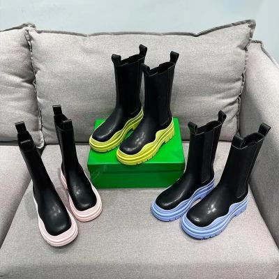 China Fashion Trend Brand Famous Designer Chelsea Martens Martin For Women Dropshipping 2023 Ladies Boots Leather Winter Rejects Women Boots Shoes for sale