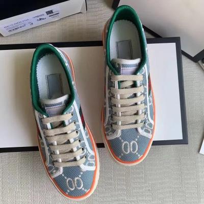 China Cushioning factory price designer gg shoes famous brands women GG tennis sneakers for mens luxury brands walking canvas shoes for sale