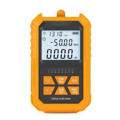 China OPM and VFL 5mW Test Equipment and LED Lighting Machine Mini Handheld Multifunction Optical Power All-in-One Network Cable Tester Meter for sale