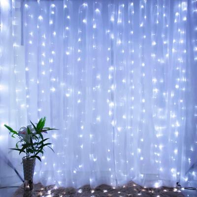 China Beautiful Wedding Party Family Garden Wall Decoration Indoor Outdoor Christmas Led String Curtain Lights for sale