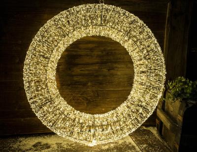 China The Other Manual Control Hot Selling Diameter 45Cm Ring Shape Camp String Light For Outdoor for sale