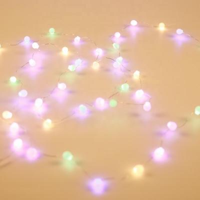 China Other Sale Small Battery Powered Colorful Light Bulbs Curtain String Light For Party for sale