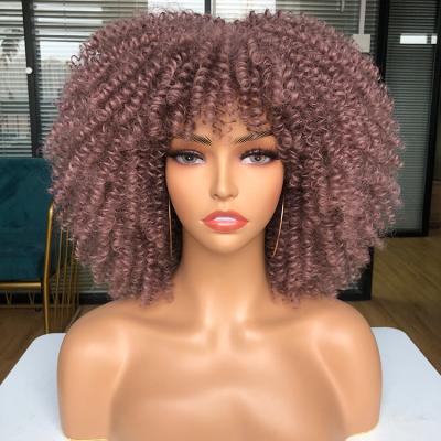 China Afro Kinky Curly Wigs Bob With Straight Curly Samples Kinky Curl Wig Wholesale Cheap Synthetic Wholesale Quality Kinky Deep Curly for sale