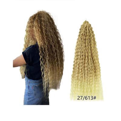 China Jiasida Hot Sale Water Wave Hair Passion Twist Curly Kinky Curly Pre Braid Hair Extensions Braiding Hair Ombre Wholesale Pre-curled for sale