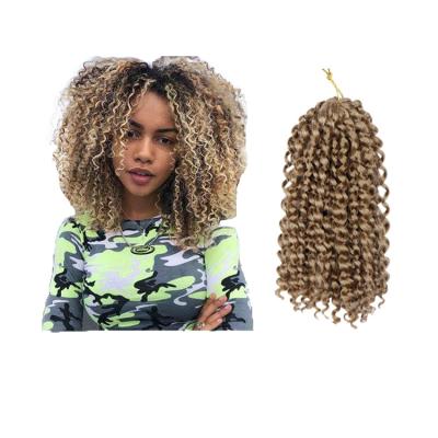 China Synthetic Fiber Mali Bob Twist Crochet Hair Solid and Curly Curly Two Color Short Crochet Hair Extension for Women for sale