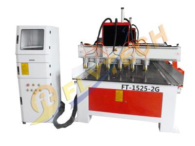 China Latest Double Gantry CNC Woodworking Machine with 6 heads servo motors for sale