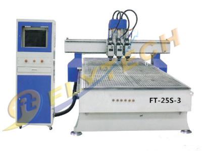 China High quality three head  wood cnc router machine with ATC in pneumatic cylinder for sale