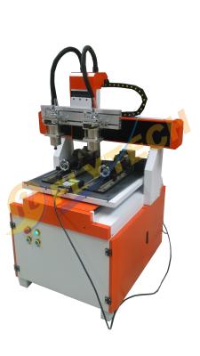 China New arrival small 4 axis CNC Router machine with double head double rotary axis hot sale for sale