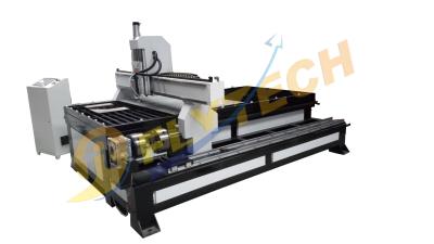 China tube cut machine 1325 Plasma cutting machine with rotary axis for sale