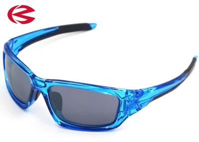 Chine Anti Eyewear de lunettes de soleil de sports du brouillard UV400 pour l'adulte avec le cadre bleu de polycarbonate à vendre