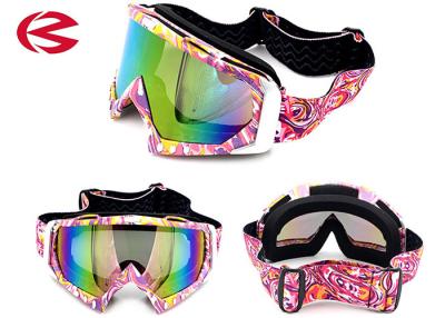 China Customzied Strap Cool Motorcycle Riding Goggles , Motorcycle Glasses Transition Lenses for sale