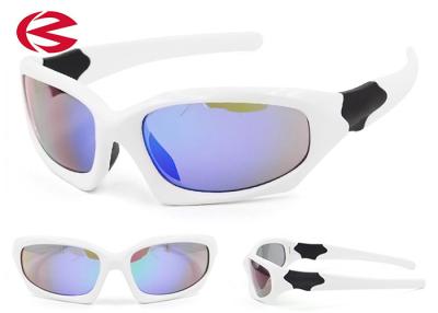 China Revo Coating White Frame UV400 Prescription Mountain Bike Glasses For Adult for sale