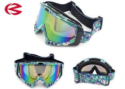 China Niebla anti/gafas resistentes a los choques de la bici de la suciedad de las gafas del montar a caballo de la motocicleta con la lente del espejo en venta