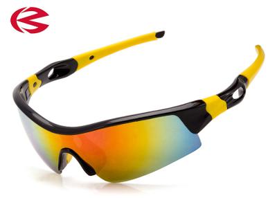 China Ultra light UV400 Bike Riding Sunglasses , Comfortable Wraparound Bicycle Glasses for sale