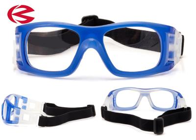 China Gafas de seguridad elásticos protectoras modificadas para requisitos particulares del ojo de los vidrios de los deportes del baloncesto del logotipo en venta