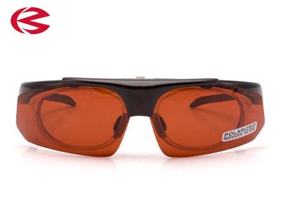 China Brown Lens Prescription Outdoor Sports Sunglasses PC Frame For Cycling , Climbing for sale