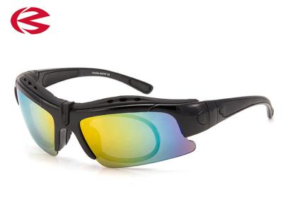 China REVO-Linse PC-CER Cat.3 Verordnungs-Sport-Sonnenbrille mit Gumminasen-Auflage zu verkaufen