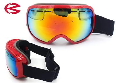 China Red TPU Frame Revo Coating Snownboard Ski Goggles Anti Fog Anti Scratch for sale