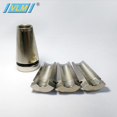 China Post Tension Works 2-3 Parts Prestressed Concrete Wedges And Anchor For Post Tension Draw Sock Prestressed Concrete Wedge Arrested For Concrete for sale