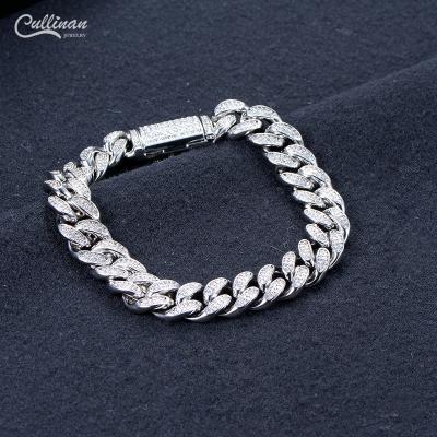 China Hiphop Factory Price Gemstone Faux Stone Cuban Bracelet Set 2021 Collections Hip Hop Fashion for sale