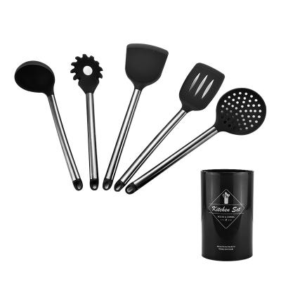 China Amazon Best Selling Kitchen Tools Kitchen Tableware Viable Cocina Silicone Kitchen Utensils With Handles for sale