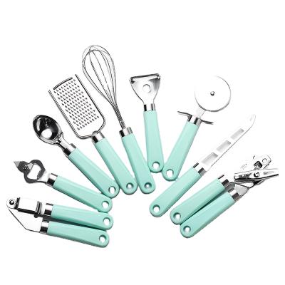 China Sustainable Amazon Hot Sale Stainless Steel 9pcs Kitchen Tools Kitchen Accessories Set for sale